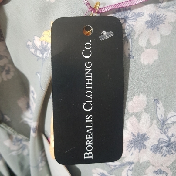 California Moonrise Floral Frill Wrap Blouse with Bell Sleeves - Picture 12 of 16